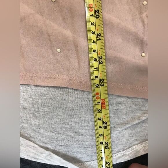 Chloe K Women's Pink / Grey Sleeveless Top Tank - Size Medium - Picture 4 of 9